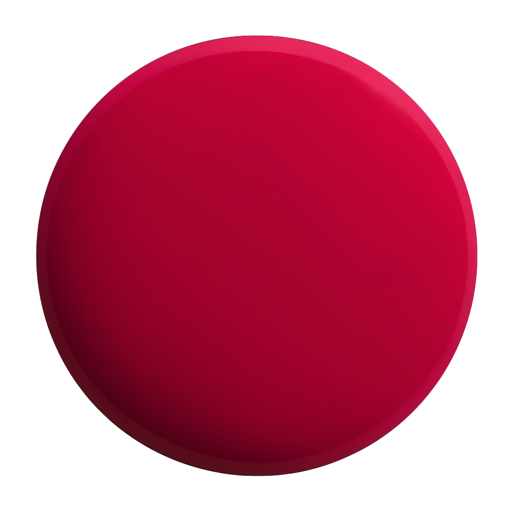 Red nail polish swatch on a white background