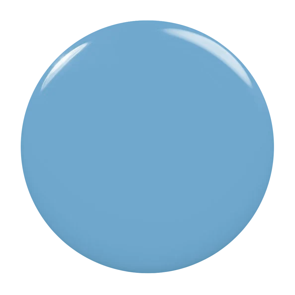 Solid blue color swatch on a white background