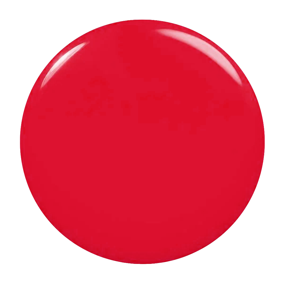 Solid red color swatch on a white background