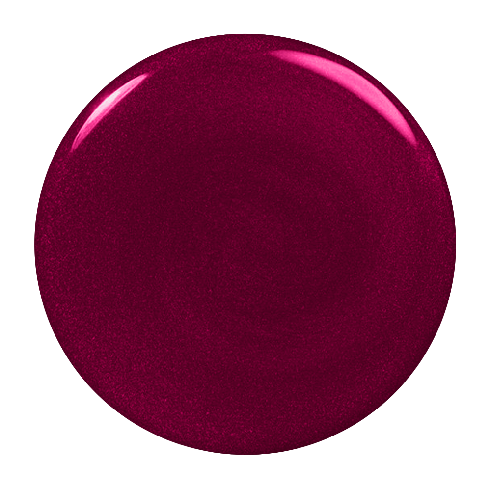 shimmery dark pink color swatch on a white background